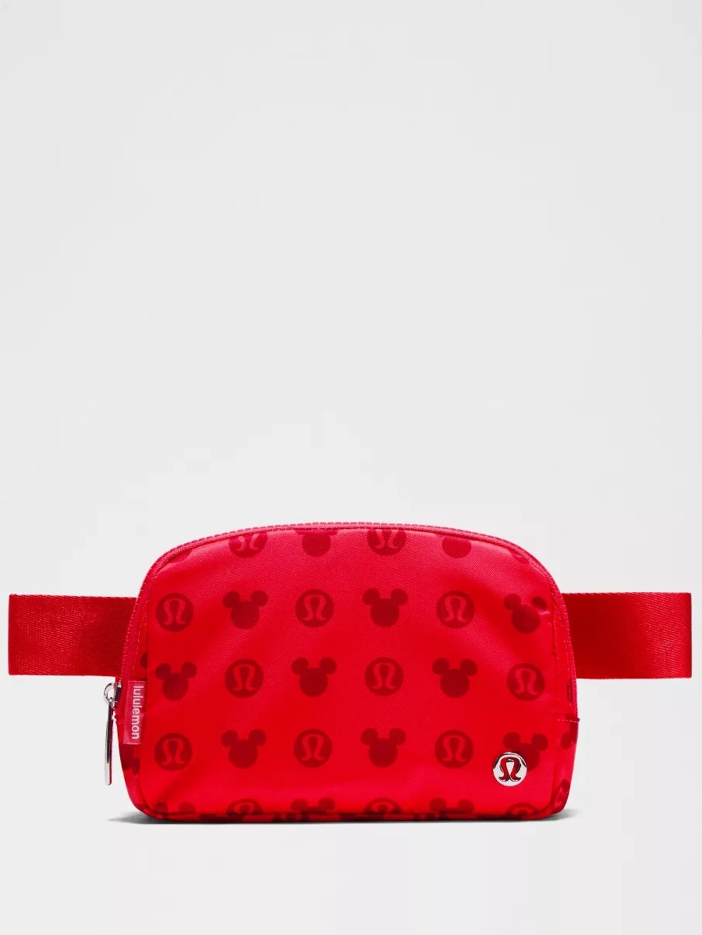 Lululemon x Disney Red Mickey Print Belt Bag 1L waist belt tech new rare